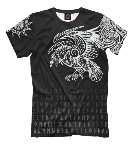 

Мужская футболка Славянский ворон