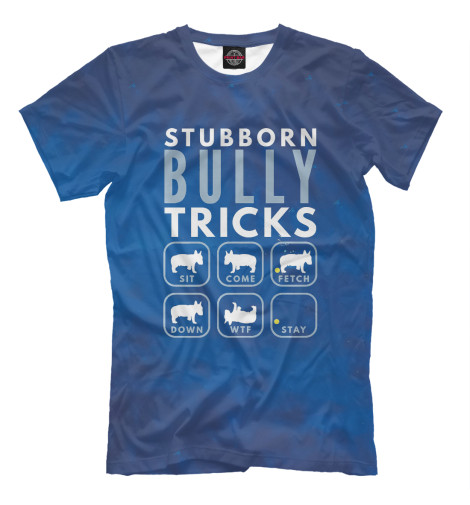

Мужская футболка Stubborn English Bull Terri