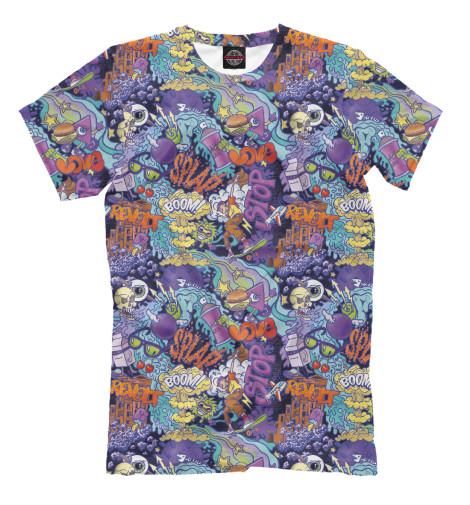 

Мужская футболка Стритарт фиолетовый