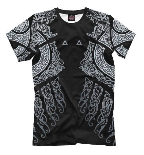 

Мужская футболка Волк узор