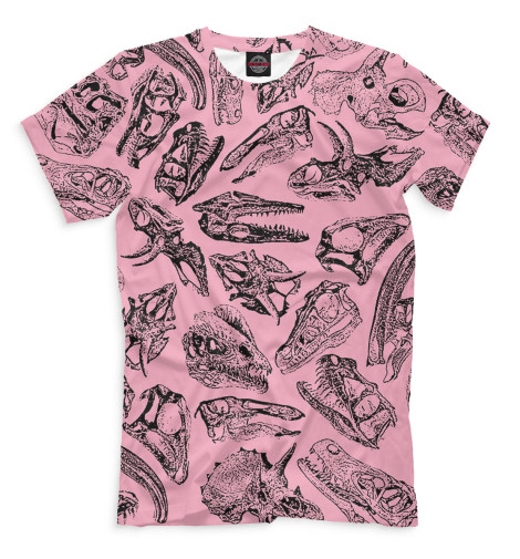 

Мужская футболка Черепа динозавров