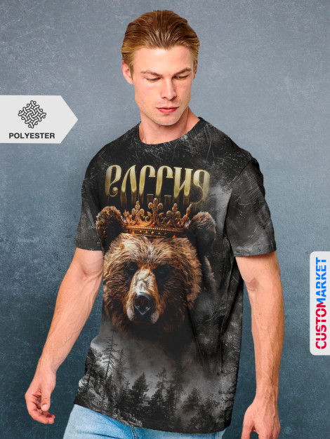 

Мужская футболка bear RUS