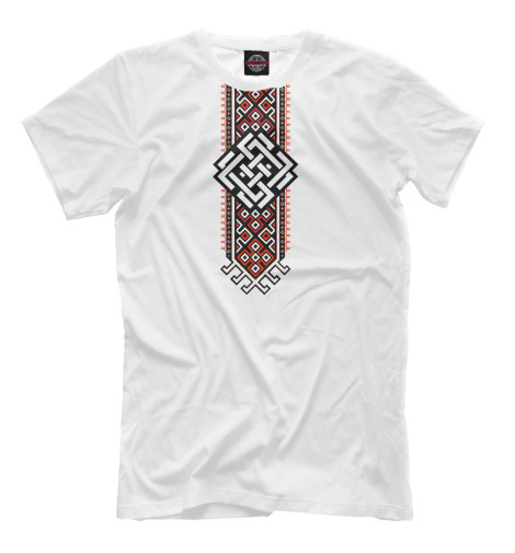 

Мужская футболка Белобог - Бог удачи и счастья