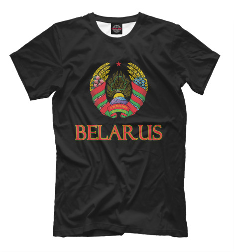 Мужская футболка Belarus, Беларусь  - купить