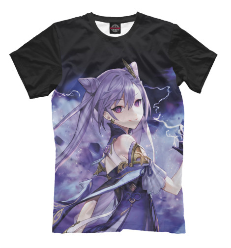 

Мужская футболка Кэ Цин - Genshin Impact