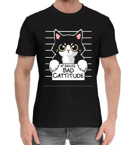 

Мужская хлопковая футболка Bad Cat