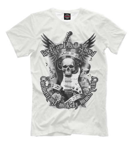 

Мужская футболка Rock and Roll Angel