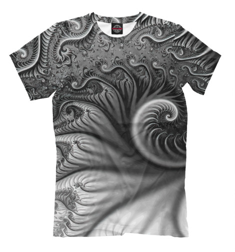 

Мужская футболка Floral 3D spiral / Vanguard