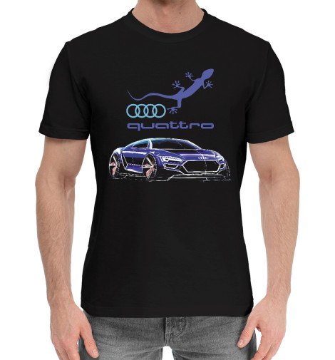 

Мужская хлопковая футболка Audi quattro