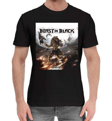 

Мужская хлопковая футболка Beast in black