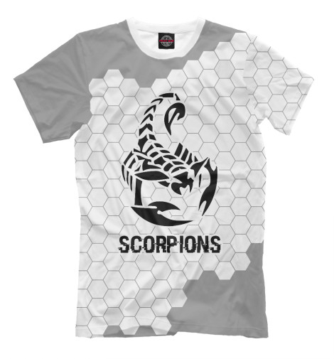 

Мужская футболка Scorpions Glitch Light (мелкие соты)