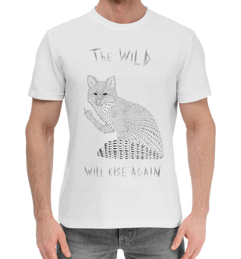 

Мужская хлопковая футболка Лис