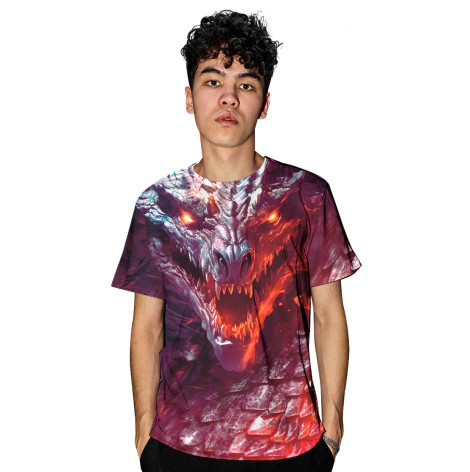 

Мужская футболка Дракон с огненными глазами