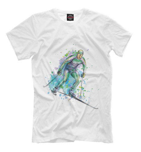 

Мужская футболка Лыжный спорт