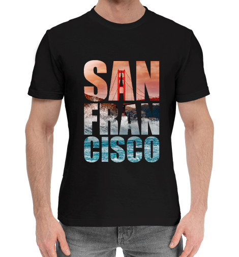 

Мужская хлопковая футболка Сан Франциско San Francisco