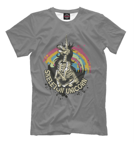 

Мужская футболка Skeleton Unicorn