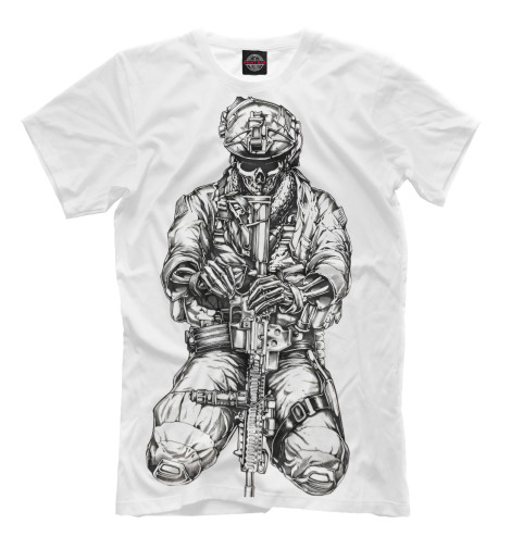 

Мужская футболка Солдат (череп)