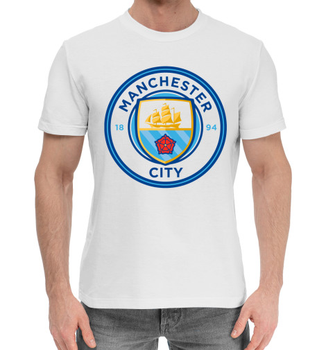 Мужская хлопковая футболка Manchester City  - купить