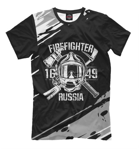 Мужская футболка МЧС РОССИИ, Пожарный  - купить