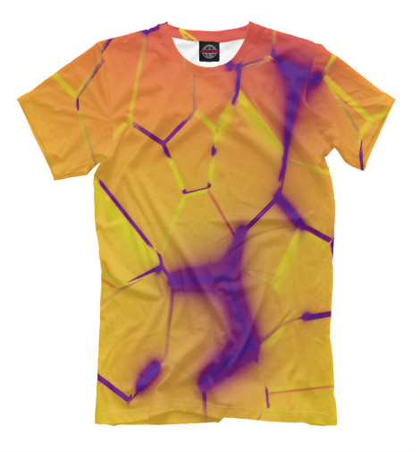 

Мужская футболка 3D ПЛИТЫ РАЗЛОМЫ ФИОЛЕТОВЫЕ