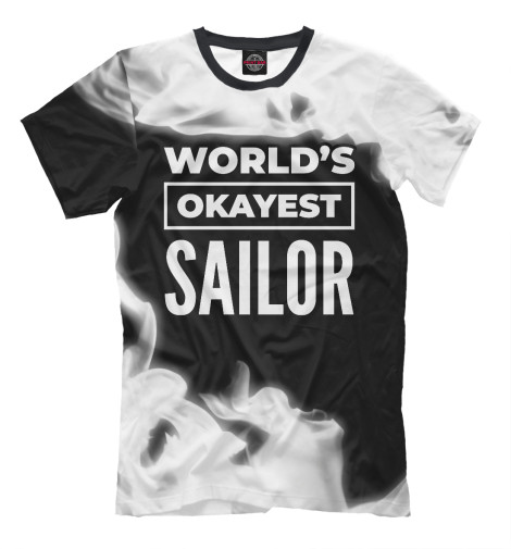 

Мужская футболка World's okayest Sailor
