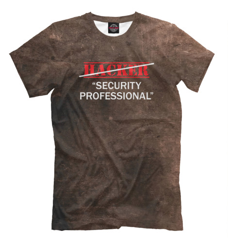 

Мужская футболка Hacker Security Professiona