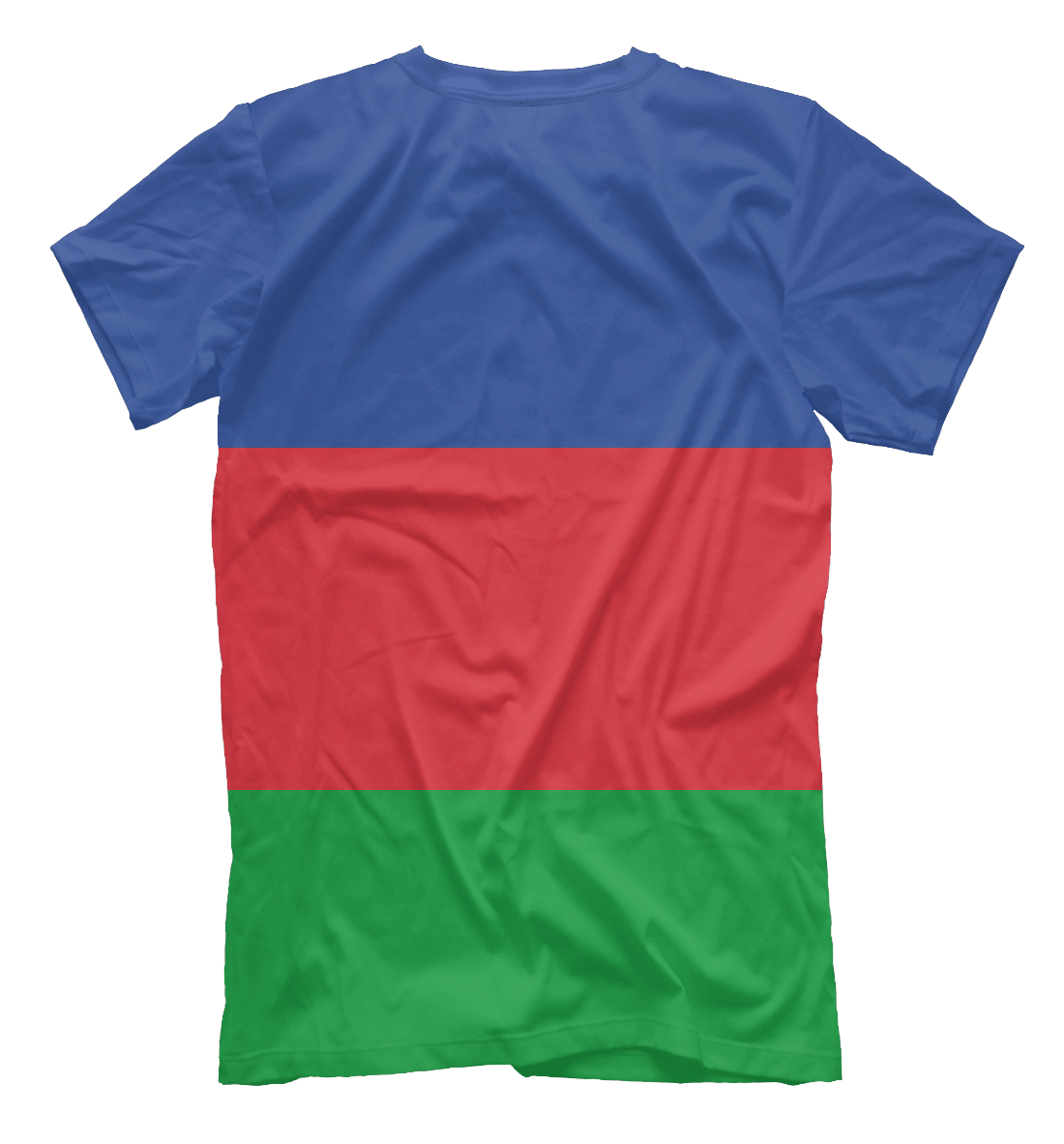 Мужская футболка с изображением Azerbaijan цвета Белый