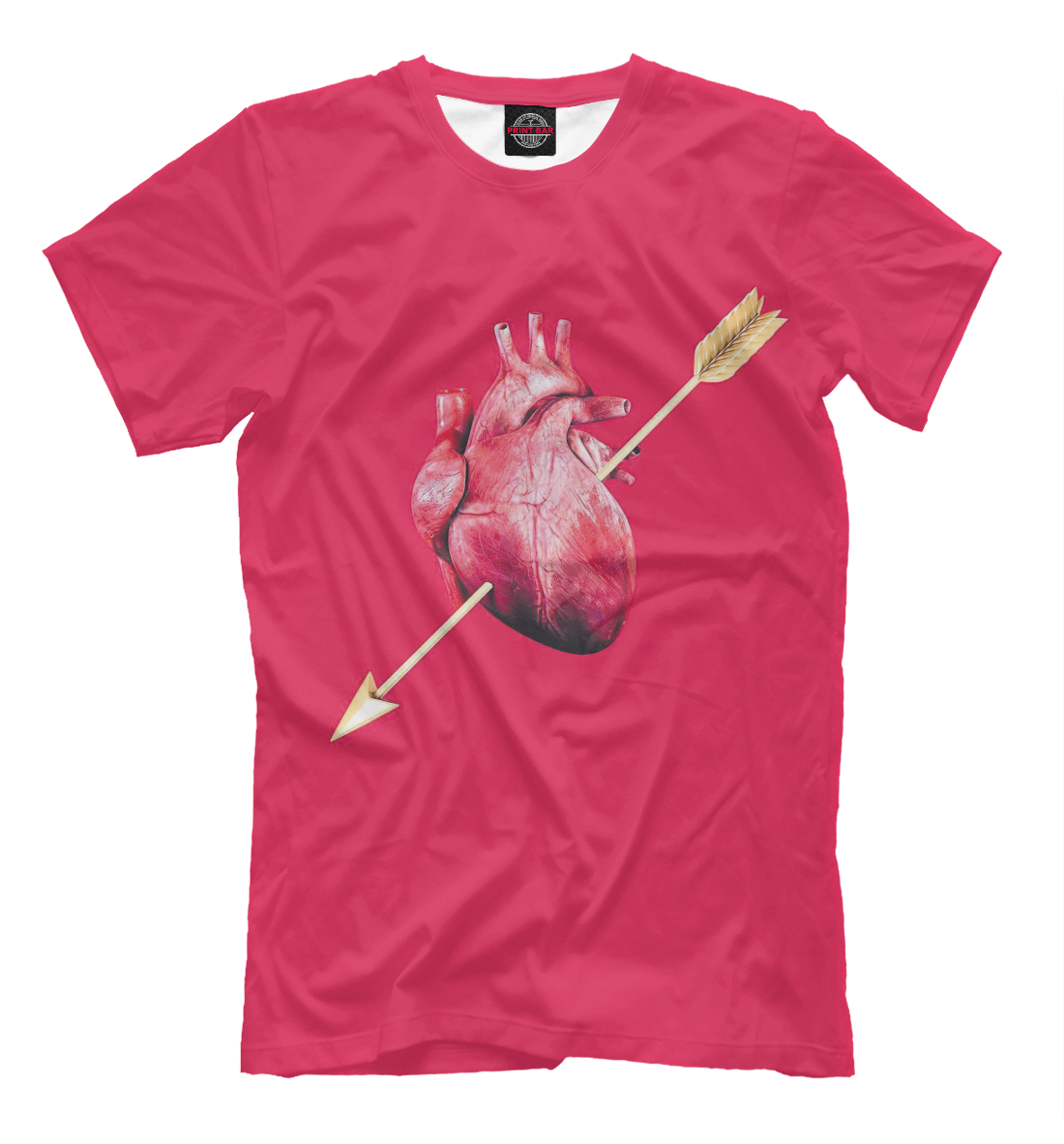 Мужская футболка с принтом Сердце