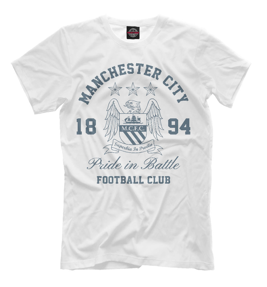 Мужская футболка с принтом Манчестер Сити