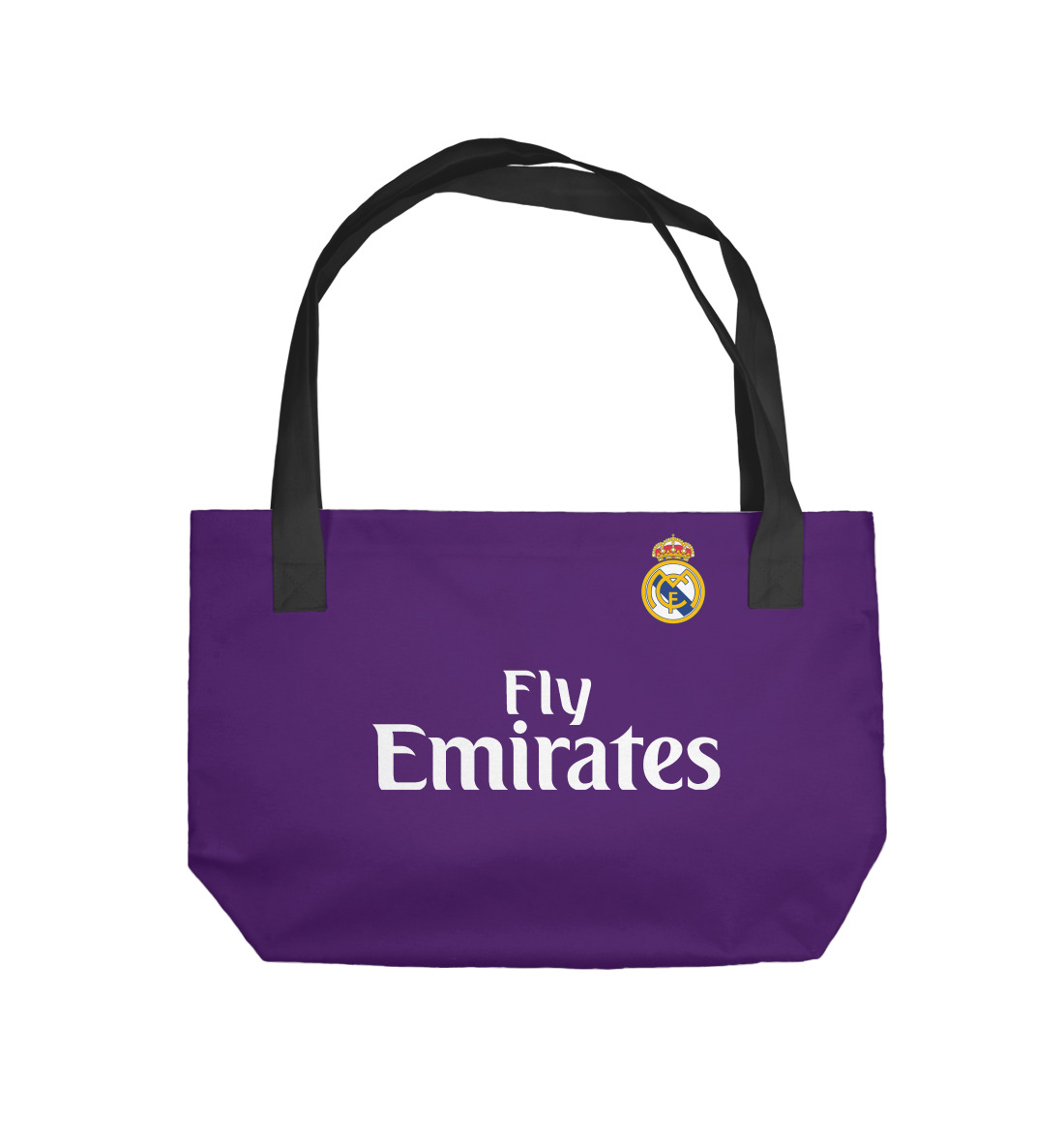 Пляжная сумка с принтом Real Madrid