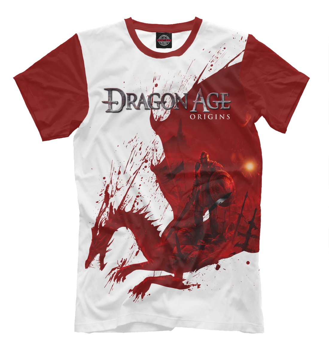 Мужская футболка с принтом Dragon Age Origins