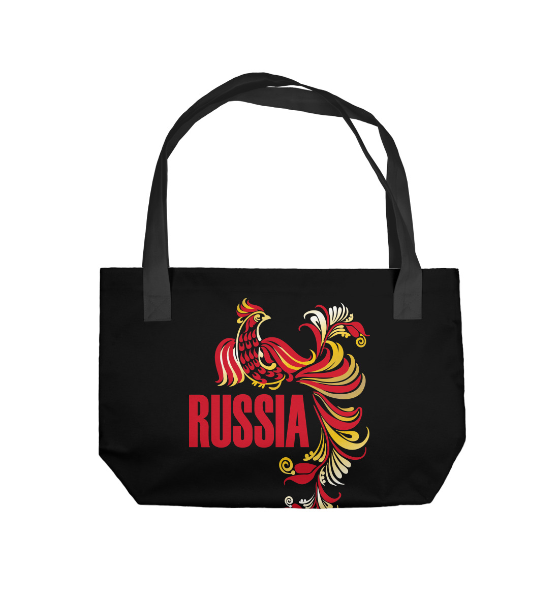 Пляжная сумка с принтом Россия