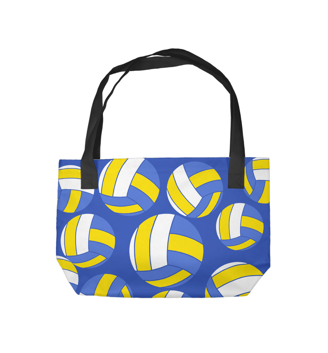 Пляжная сумка с принтом Volleyball  - фото 2-спина