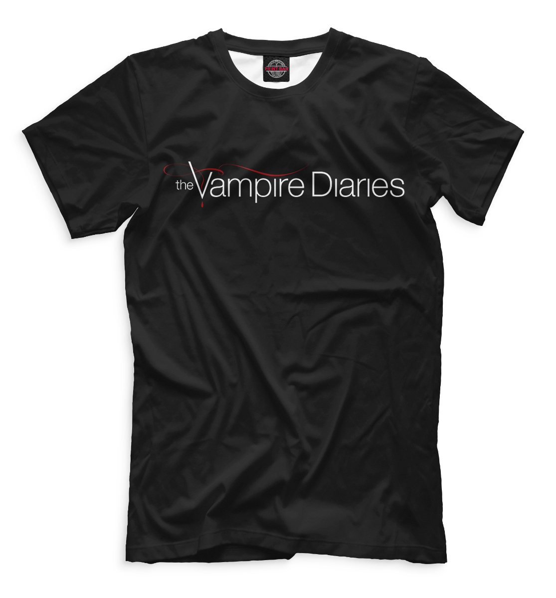 Женская футболка с принтом Дневники вампира