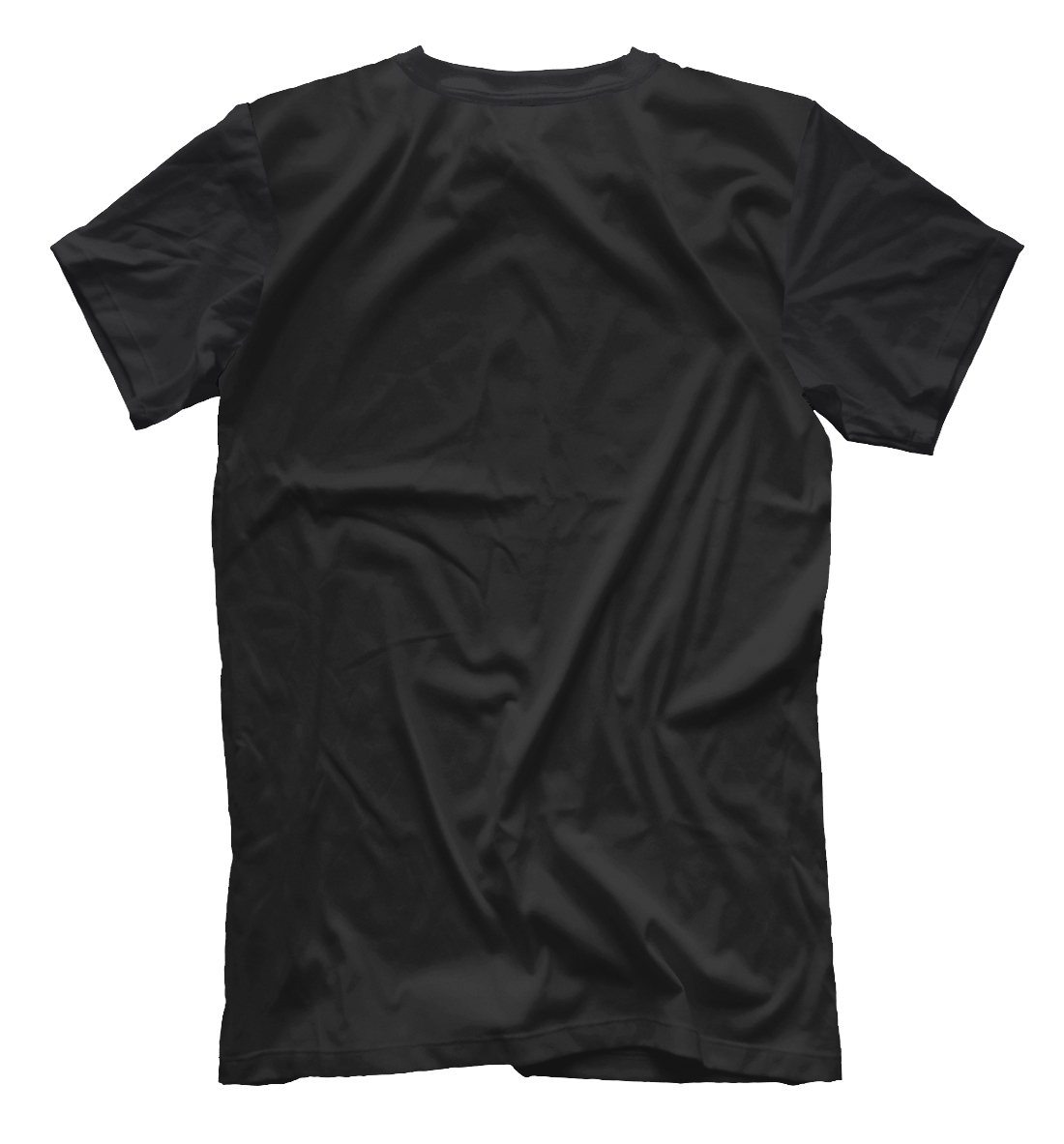 Мужская футболка с принтом Яблоко  - фото 2-спина