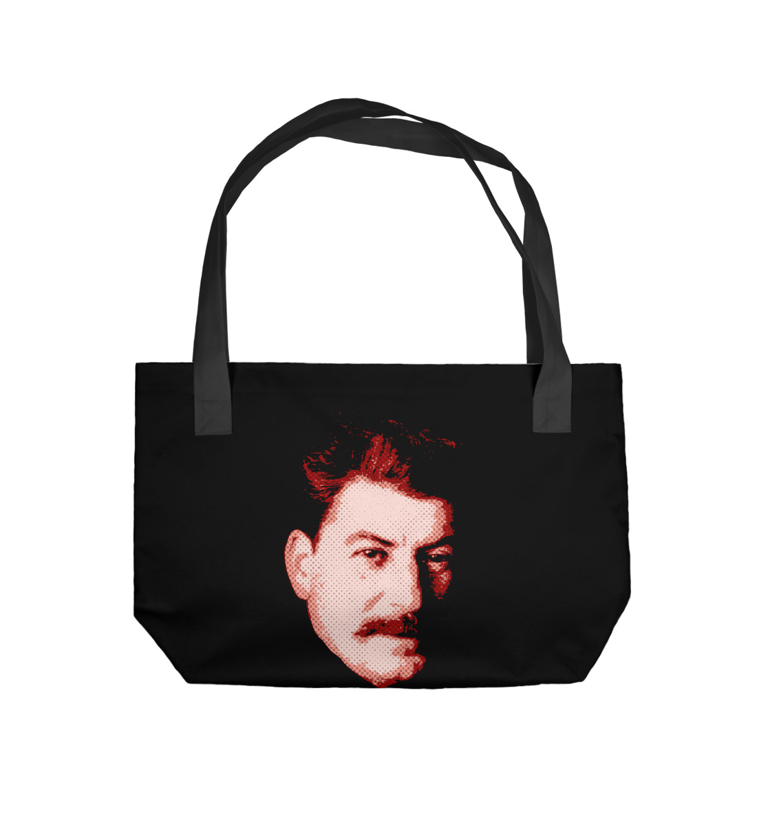 Пляжная сумка с принтом Сталин