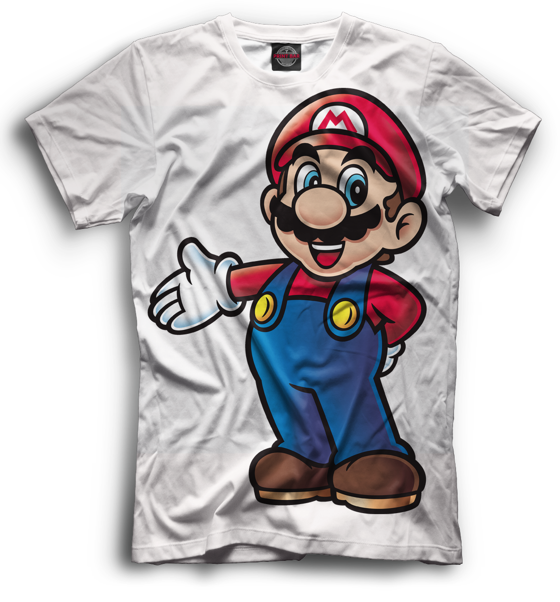 Мужская футболка с принтом Mario