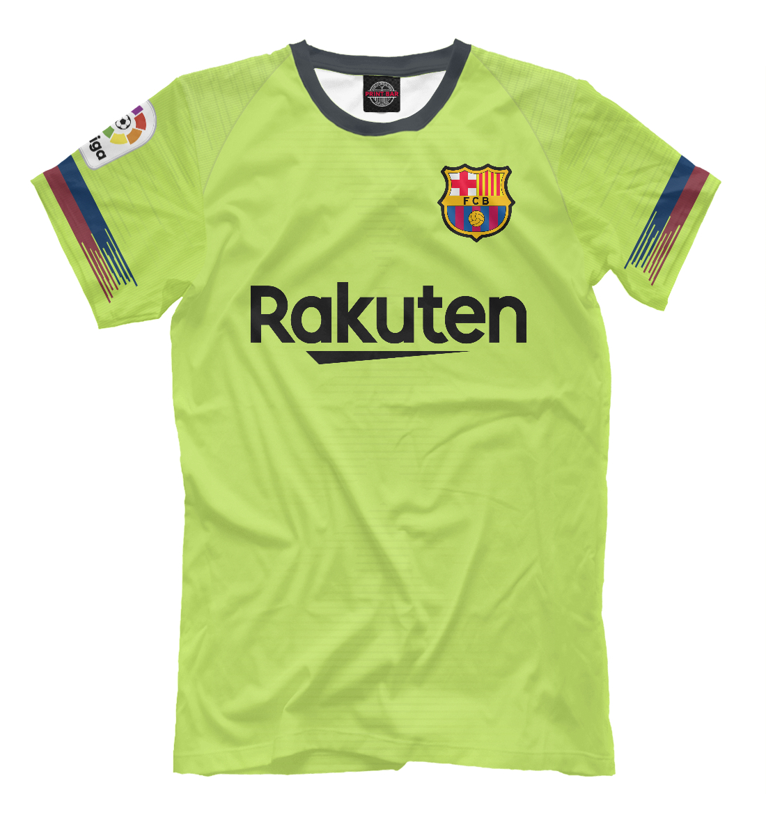Мужская футболка Барселона Форма Новая Гостевая 2019 (коллекции Barcelona)  за 1499 ₽ купить в интернет-магазине Print Bar (BAR-118563) ✌