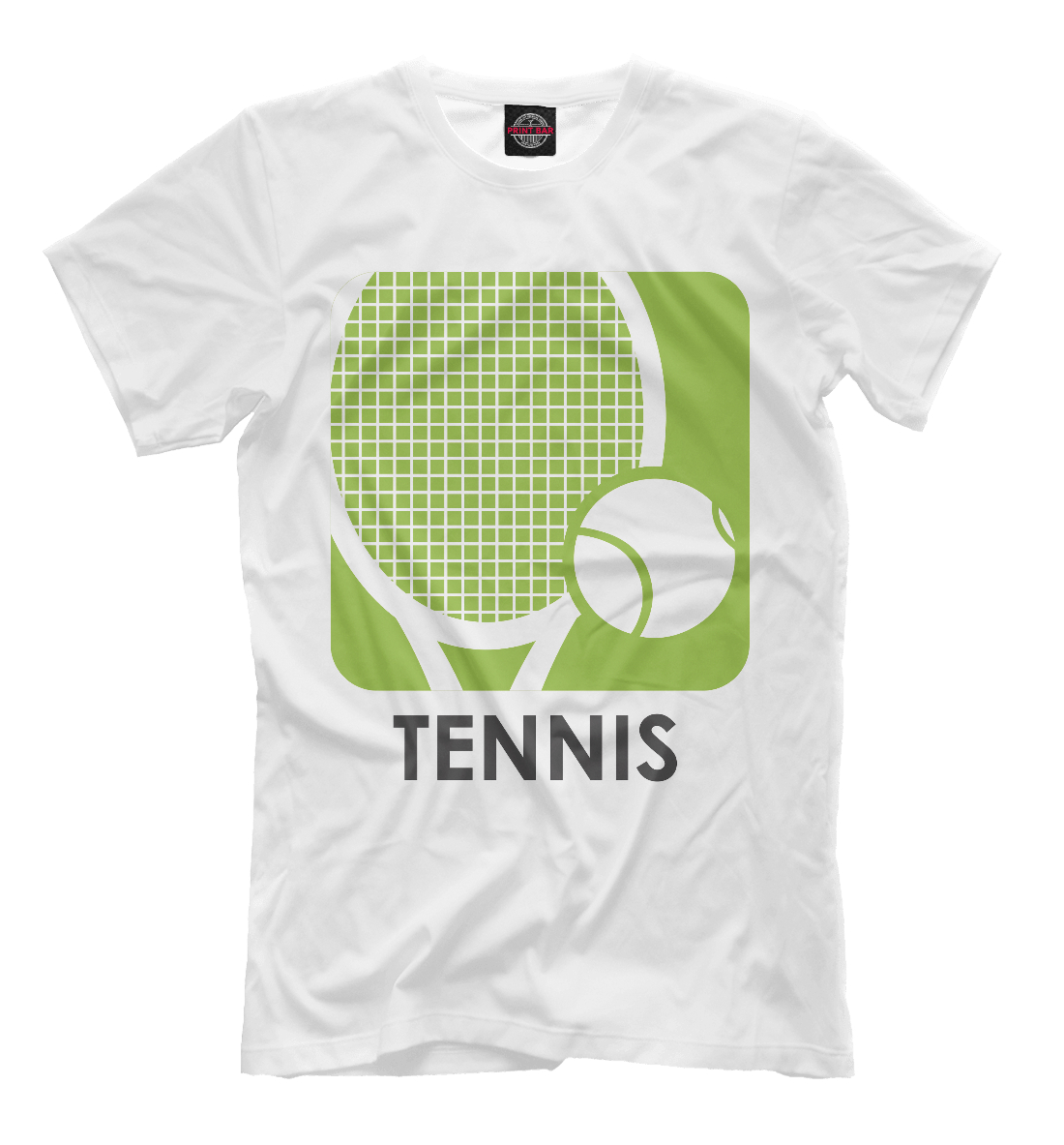 Мужская футболка с принтом Теннис