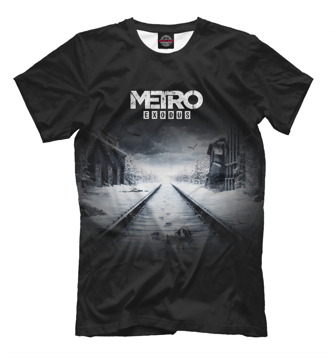 Мужская футболка с принтом Metro Exodus