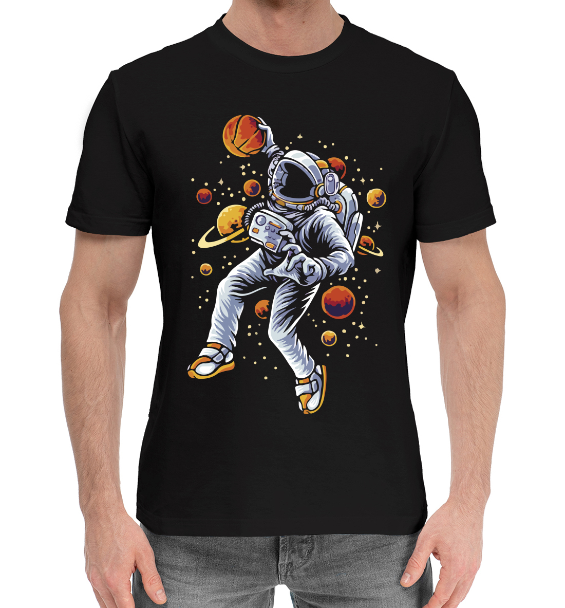 Хлопковая футболка Space game