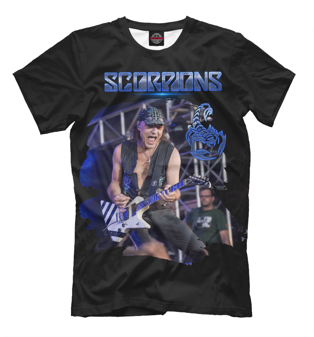 Мужская футболка с принтом Scorpions