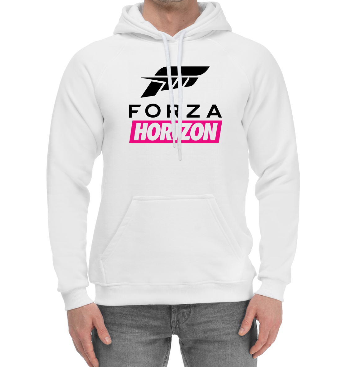 Мужской Хлопковый худи с принтом Forza Horizon, артикул RPG-433924-hhu-2mp