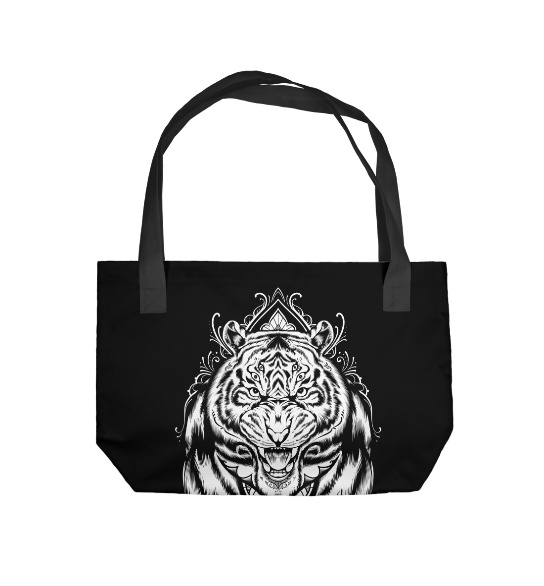 Пляжная сумка с принтом Тигр