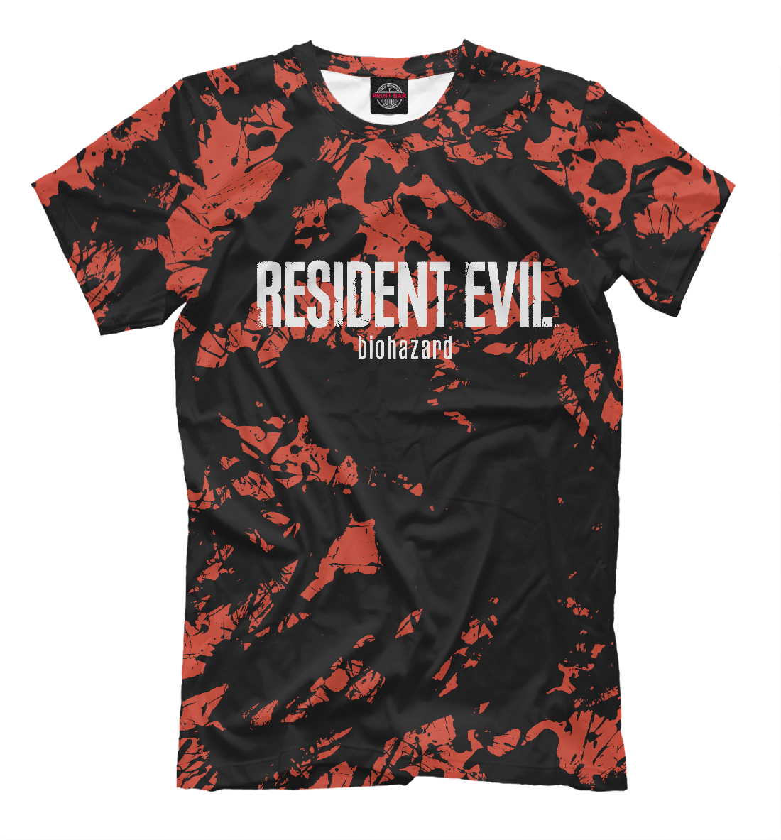 Мужская футболка с принтом Resident Evil
