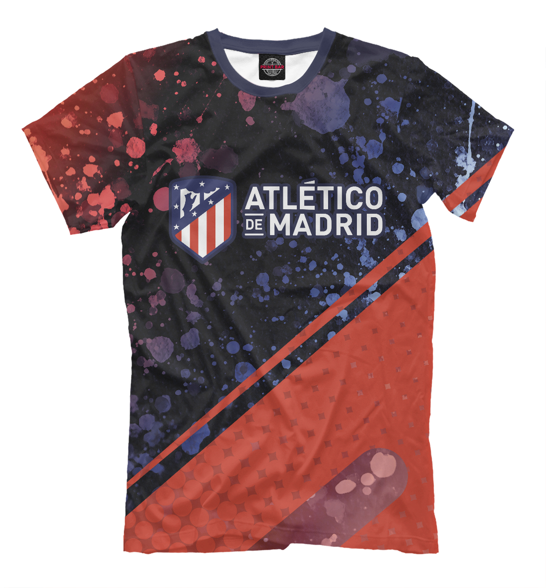 Мужская футболка с принтом Atletico Madrid