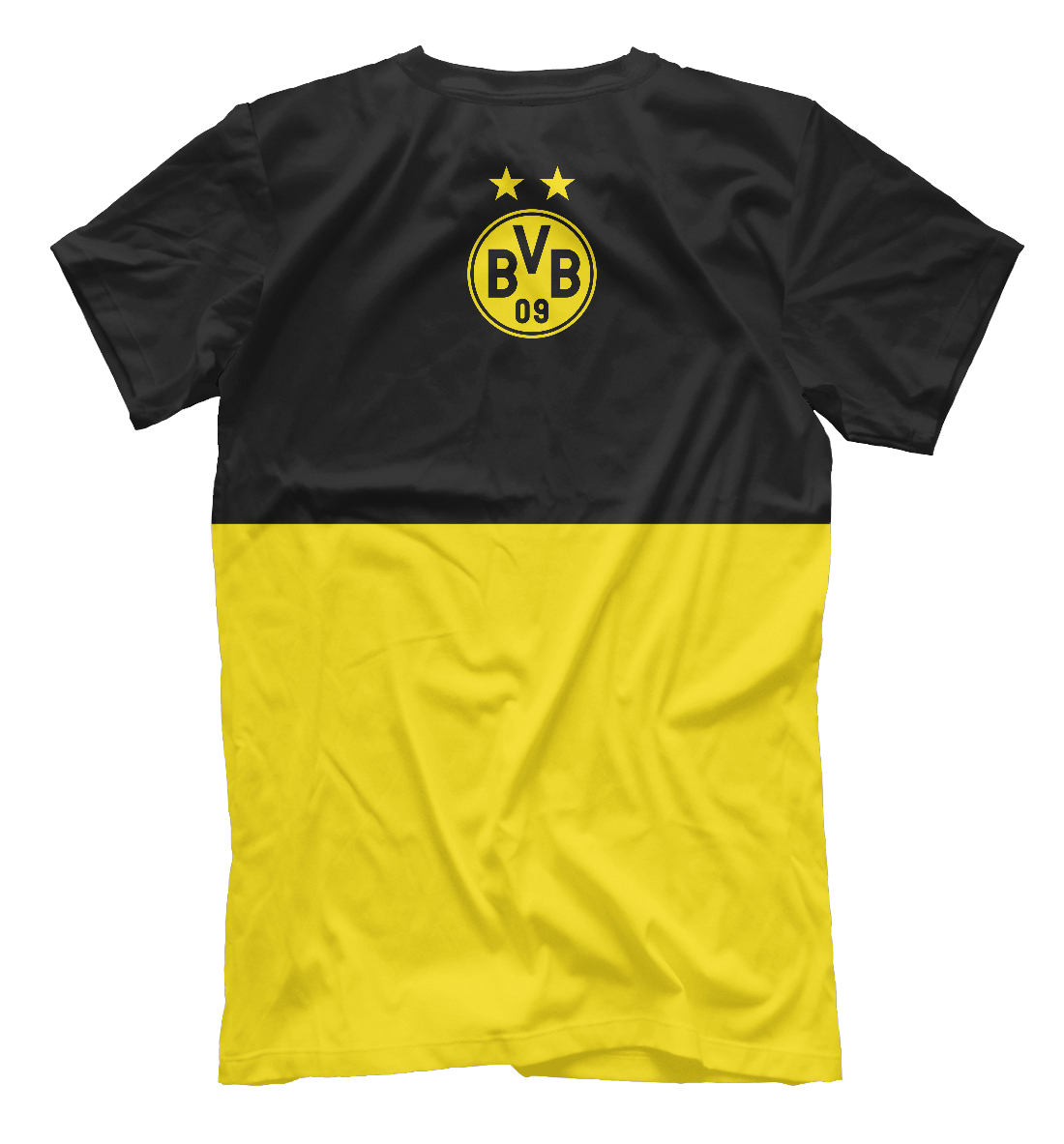 Женская футболка с принтом Боруссия Дортмунд  - фото 2-спина