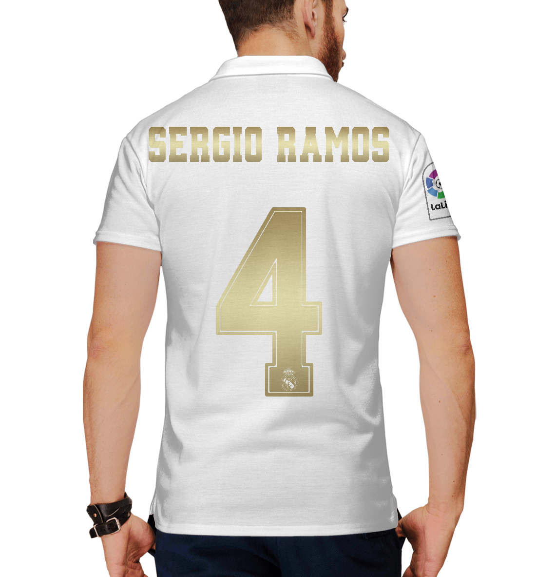 Мужское поло с принтом Sergio Ramos форма