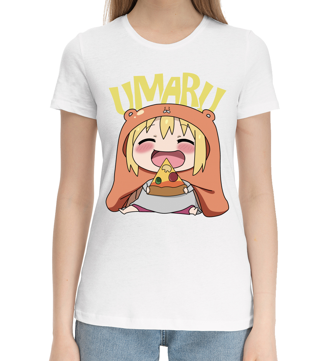Женская Хлопковая футболка с принтом Умару, артикул ANR-888830-hfu-1mp