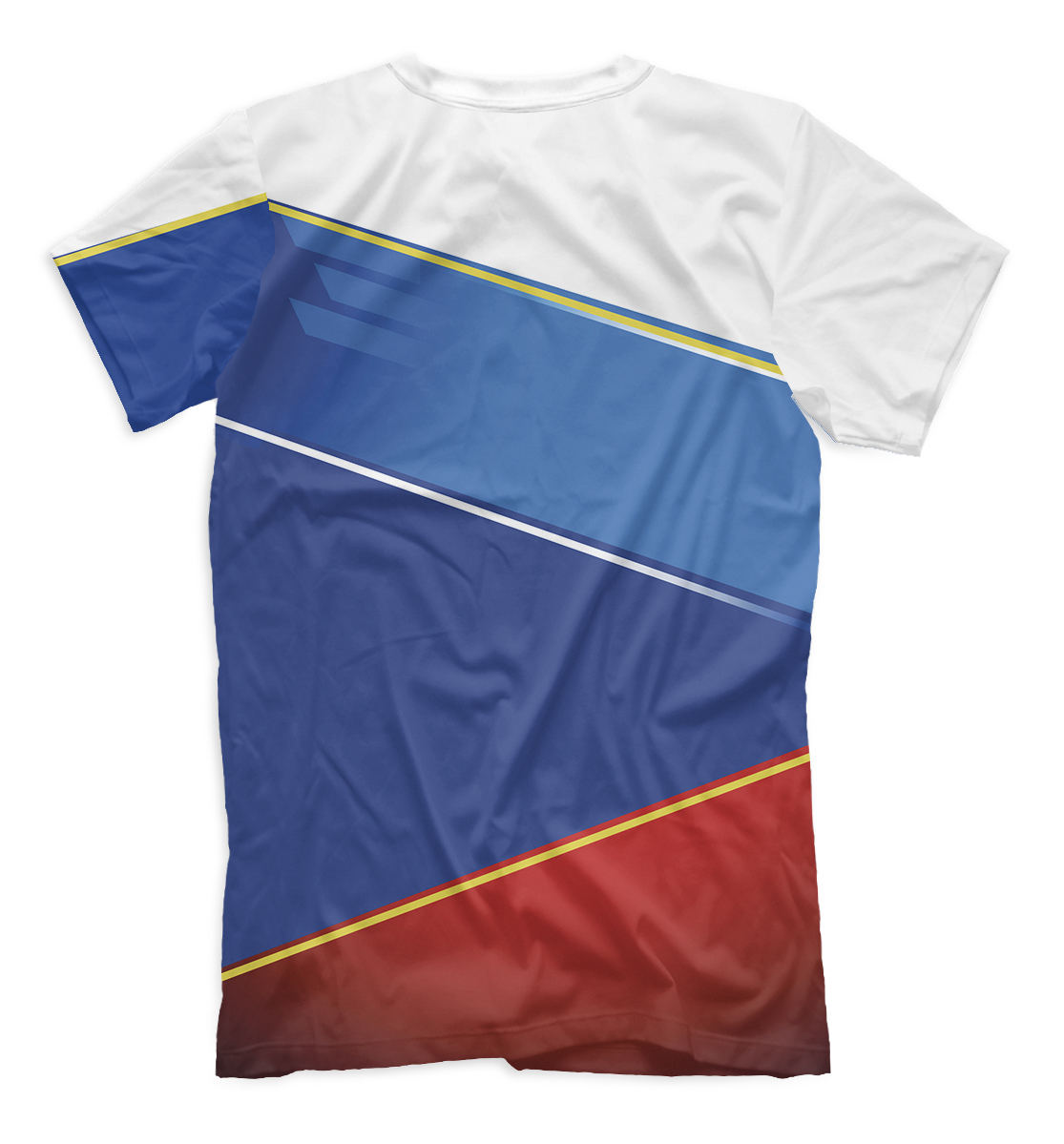 Мужская футболка с принтом Сборная России  - фото 2-спина